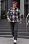 Men's Zippered Lumberjack Comfortable Anthracite Shirt - 4