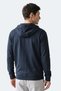 Kurtis I Men's Hooded Navy Blue Sweatshirt - 5