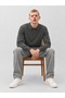 Men's Polo Collar Buttoned Long Sleeve Smoked Sweater - 4