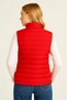 Inflatable Zippered Vest Water Repellent Quilted Lined Fabric Lightweight with Pockets Winter Sports Comfortable Fit - Red - 3