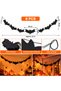 Halloween Black Bat Paper Garland, 8 Pcs, 2.5M - 2