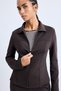 Standard Fit Zippered Shirt Collar Scuba Diving Fabric Basic Cardigan H8525Ax26Au