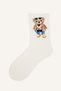 Teddy Bear Patterned 5-Piece Cotton Long Socks for Girls I5736A8Ns - 6