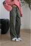 Khaki Canvas Trousers with Side Pocket Bags - 4