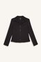 Standard Fit Zippered Shirt Collar Scuba Diving Fabric Basic Cardigan H8525Ax26Au - 5