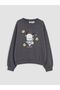 Lcw Kids Gray Pochacco Printed Girls' Tracksuit Set - 4
