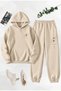Women/Men Gkyzbalance Custom Printed Cotton Oversize Jogger Hooded Sweatshirt Bottom Top Set