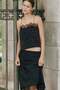 Lace-trimmed jacquard-weave top - 2
