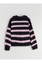 Lcw Kids Navy Blue Polo Neck Girls' Knitwear Sweater - 5