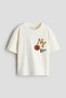 Oversized printed cotton T-shirt - 4