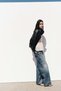 Oversized bubble-hem jacket