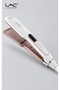 Professional Hair Straightener, White & Rose Gold Wide Plate Flat Iron, LCD Display Adjustable Temperature Salon Hair Styling Tool
