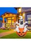 Holiday Decorations Inflatable Pumpkin Ghosts Lights, Outdoor Decorations Large Party Yard Decorations,1.8m White Ghost Pumpkin, Quick Inflating Ghost for Party Decorations - 5