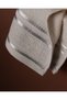 Marnot Set of 2 100% Cotton Border-Edged Hand Towels - Light Gray - 30X30 cm - 4