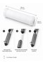 Filtered Shower Head Set with 10 Replaceable Filter Cartridges, Handheld High Pressure Shower Head with Stop Button, 1.5 m Hose, Adjustable Bracket and Wall Mount - 5