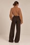 Turtleneck Wide Sleeve Ribbed Knit Sweater - 3