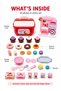 32 Piece Mini Dessert Bakery Playset for Kids, Pretend Cupcake, Donut and Ice Cream Toy Set with Display Stand and Carry Case, Ages 3+ - 3
