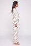 Women Allover Print Long Sleeve Top And Pants Sleepwear Set, Multicolor - 3