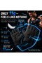Fingerless Gym Gloves for Men and Women, Ultra-Light Breathable Workout Gloves with Silicone Gel Palm Grip and Wrist Strap, Smartwatch Friendly, for Weightlifting, Cycling and Fitness, Black - 4