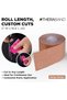 Kinesiology Tape, Waterproof Physio Tape for Pain Relief, Muscle & Joint Support, Standard Roll with XactStretch Application Indicators, 2 Inch x 16.4 Foot Roll, Beige/Beige - 4