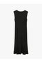 Glittery Slim Fit Sweetheart Neckline Sleeveless Flounce Long Pencil Dress - 6