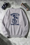 Unisex Printed Crew Neck Sweatshirt