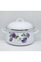 22 cm 4 Liter Purple Violet Enamel Pot - 5