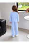Children's Patterned Pajama Set – Long Sleeve Soft Comfortable Top and Bottom Pajama Sets - 3