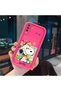 Samsung Galaxy A50/A50S/A30S Compatible Pink Red Silicone Snoopy Pattern Case Shockproof Camera Protection - 3