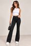 Women's Stretchy Spanish Flare Pants Cty-Çtn-9559