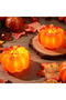 Light up Fall Pumpkin Halloween Pumpkin Decorations Autumn Thanksgiving Pumpkins with LED Lights for Decorating for Desk Table Decor Indoor Garden Indoor Outdoor Decorations, Plastic