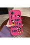 Redmi K50 Ultra Compatible Pink Red Silicone Cartoon Pattern Case Shockproof Camera Protection