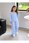Children's Patterned Pajama Set – Long Sleeve Soft Comfortable Top and Bottom Pajama Sets - 2