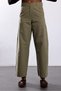 Khaki Barrel Pants - 6