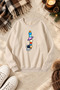 Unisex Printed Crew Neck Sweatshirt