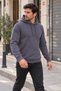 Men's Smoked Pocket Hooded Sweatshirt 3 Thread Puff Soft Fabric - 8