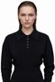 Polo collar knitwear sweater wide leg pants two-piece set - 3