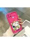 Realme C25Y/C21Y Compatible Pink Red Silicone Snoopy Pattern Case Shockproof Camera Protection - 4