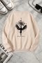 Unisex Printed Crew Neck Sweatshirt