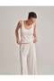 Comfortable Draped Pants Ecru One Piece - 2
