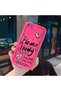حافظة بنمط قلب من السيليكون باللون الأحمر الوردي متوافقة مع هاتف iPhone 7 Plus/8 Plus، مقاومة للصدمات وحماية للكاميرا - 3