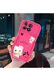 Redmi K90 Compatible Pink Red Silicone Kitty Case Shockproof Camera Protection - 3
