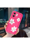 Infinix Hot 50I Compatible Pink Red Silicone Flower Pattern Case Shockproof Camera Protection - 3