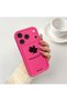 حافظة متوافقة مع هاتف iPhone 17 Pro Max/18 Pro Max من السيليكون باللون الأحمر الوردي ونمط أوراق القيقب وحماية للكاميرا مقاومة للصدمات - 2