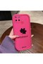 For Realme C25/C25S Compatible Pink Red Silicone Maple Leaf Pattern Case Shockproof Camera Protection