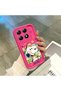 Mi 14t Pro Compatible Pink Red Silicone Snoopy Pattern Case Shockproof Camera Protection - 4