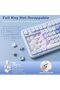 لوحة مفاتيح ميكانيكية لاسلكية B87 TKL (Blue Heart، مفتاح Milk V2) - 6