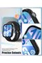 علبة ساعتين لهاتف Huawei Watch Fit 4، إطار صلب من البولي كربونات باللون الأسود غير اللامع مع واقي شاشة زجاجي مقوى مدمج، حافظة واقية مقاومة للخدش بتغطية كاملة - 5