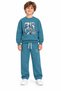 54510-26 Boys' Barcelona Printed 2-Piece Tracksuit Set – Sweatshirt and Pants, Ages 7-10
