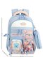 Imported Luxury Waterproof Fabric 26902 Kawai Primary School Bag for Girls with Flower Accessories and Pen Holder as a Gift - 2
